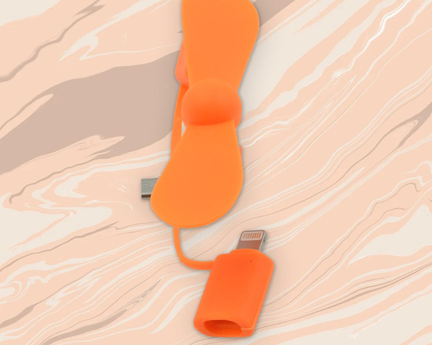 3-in-1 Mini Fan: Portable Cooling for Android, iPhone & Type-C (1 Pc)