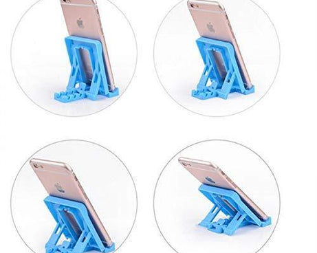 Mobile stand with 4 adjustable positions and foldable feature