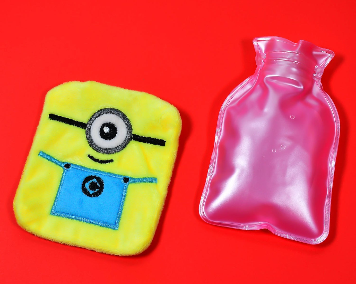 Neck and shoulder pain relief hot water bag with Minions cover