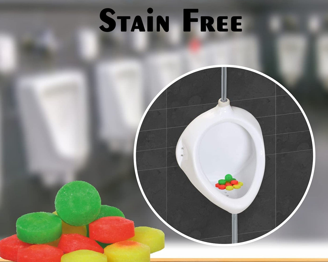 Air freshener fragrance blocks for bathrooms, 6-piece set