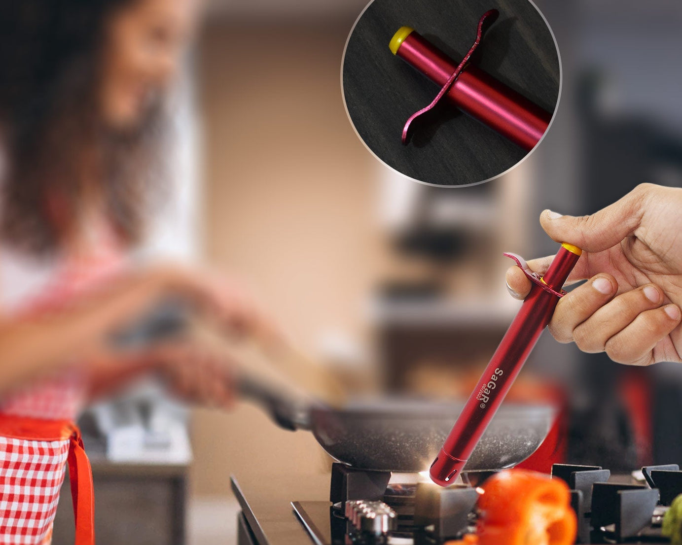 Gas lighter designed for long-lasting performance in everyday use.