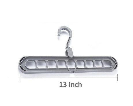 9 Hole Plastic Hanger Hanging hook Indoor Wardrobe Clothes Organization Storage Balcony Windowsill Suit Racks