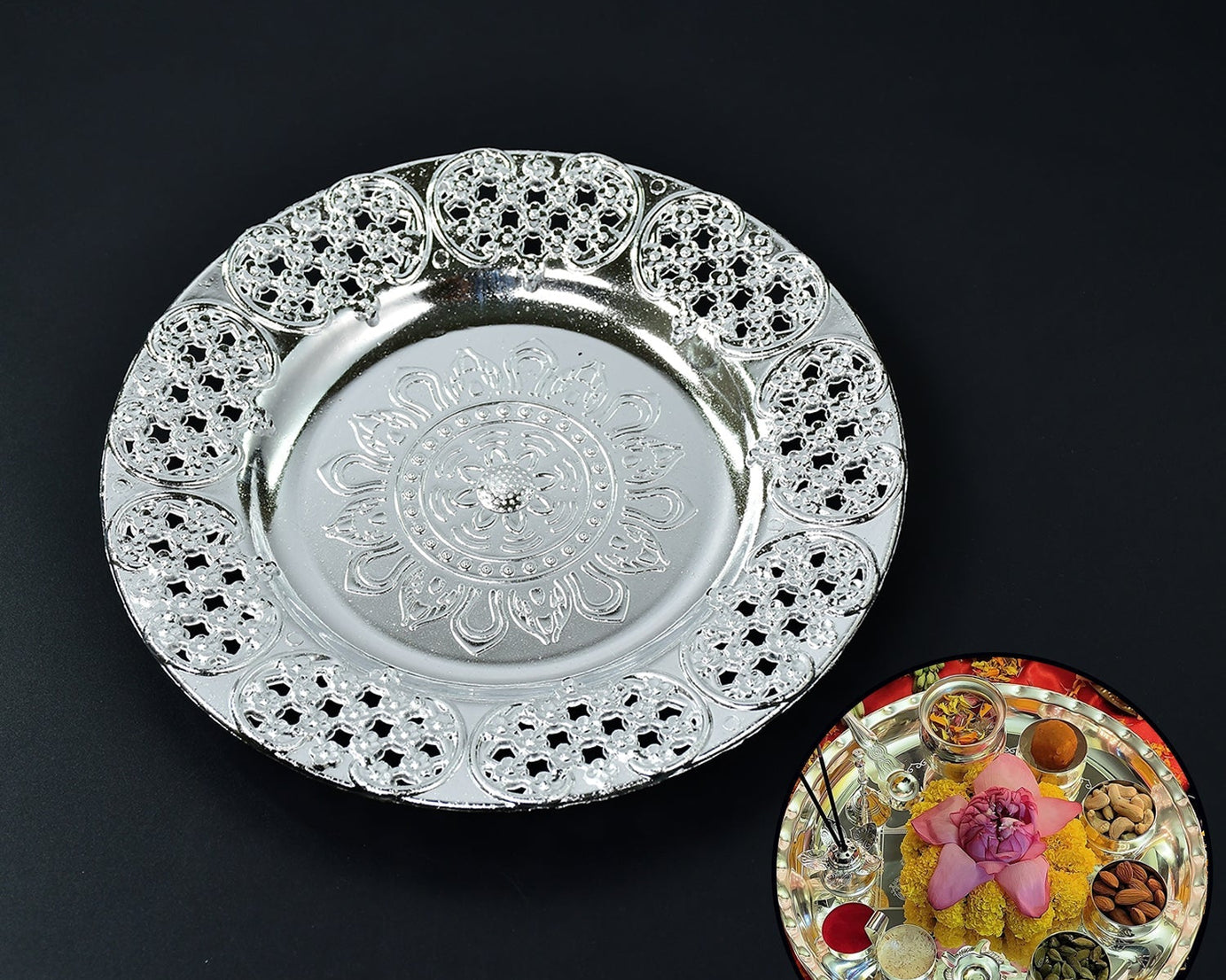 Beautiful Pooja Thali Set: Perfect for Everyday Use or Special Occasions