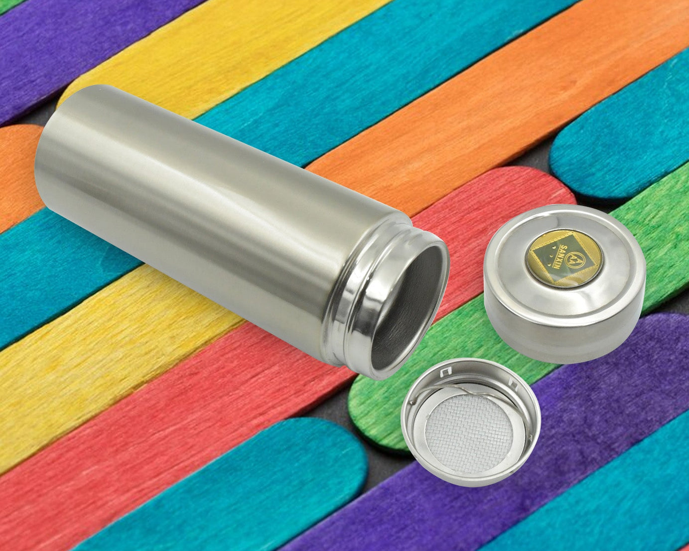 12517 Vacuum Insulated Stainless Steel Flask, Water Beverage Travel Bottle, BPA Free, Leakproof, Portable For office/Gym/School (1 Pc)