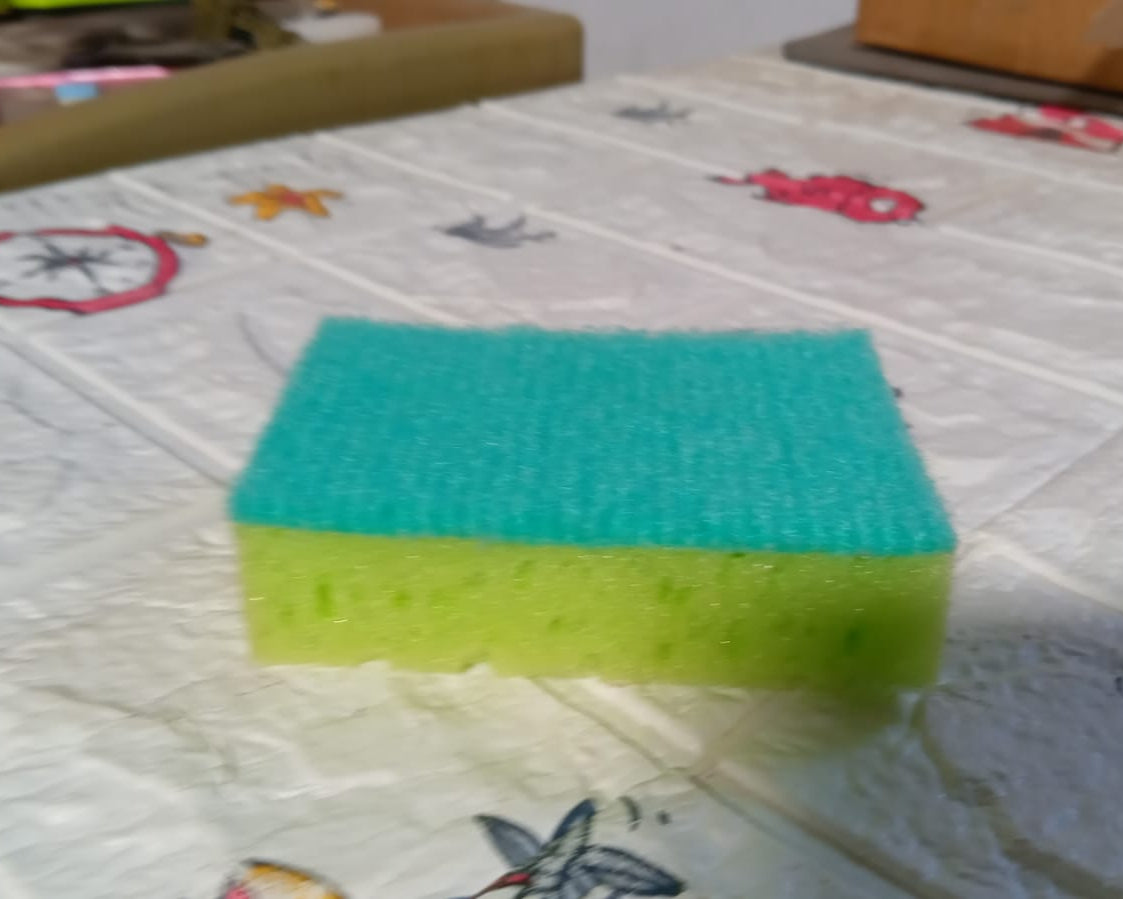 Multi-Purpose Medium 2 In 1 Color Scratch Scrub Sponges, Sponge, Wear Resistance, Dish Washing Tool, High Friction Resistance Furniture for Refrigerator Sofa for Kitchen, Household (1 Pc)