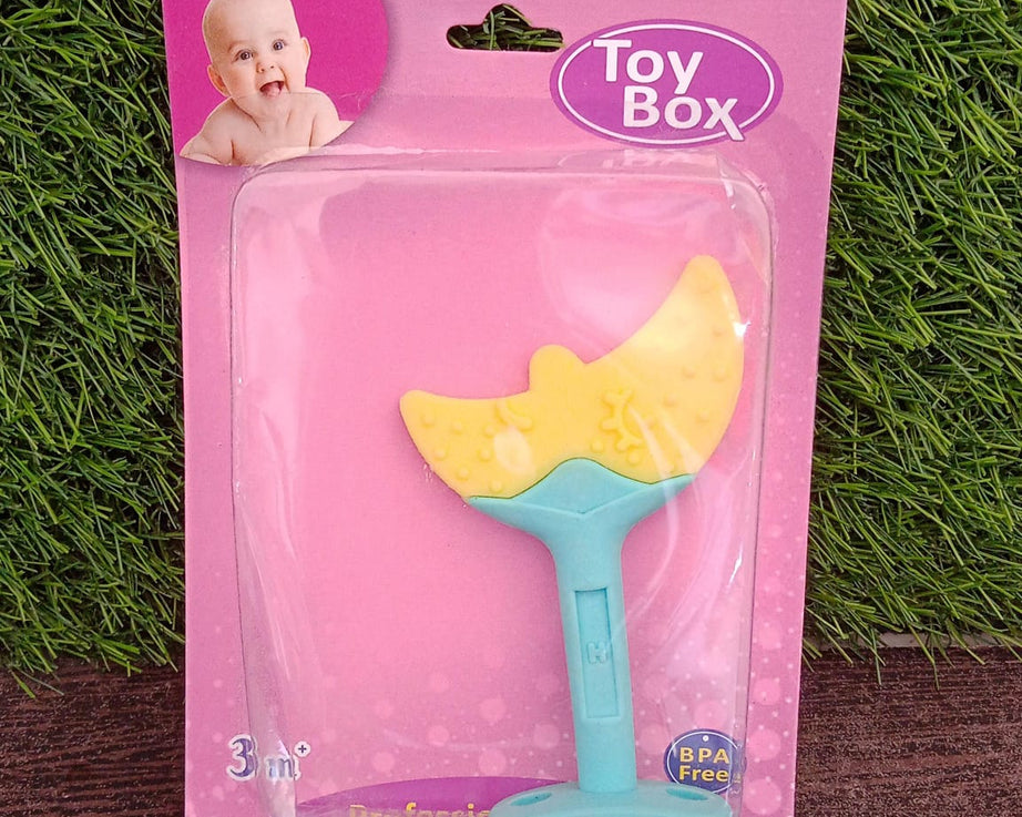 Baby Silicone Teether, Fruit Teether for Toddlers,100% Food Grade Silicone Teether, Non-Toxic & Latex Free Suitable for Kids Above 3 Months Sunflower, Moon Shape(1 Pc)