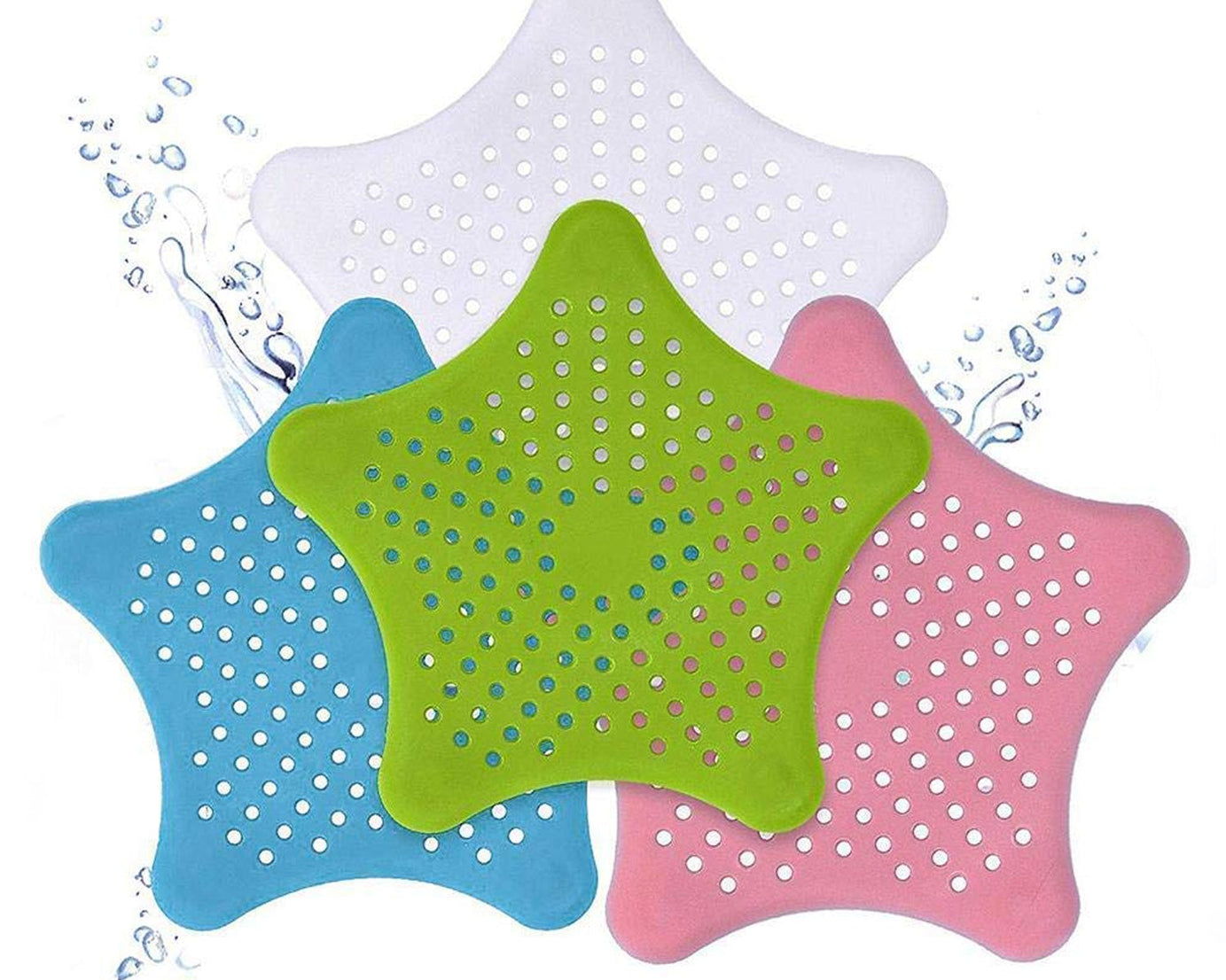 0830 Star Shape Suction Cup Kitchen Bathroom Sink Drain Strainer Hair Stopper Filter, Star Shaped Sink Filter Bathroom Hair Catcher, Drain Strainers Cover Trap Basin(Mix Color 1 Pc)