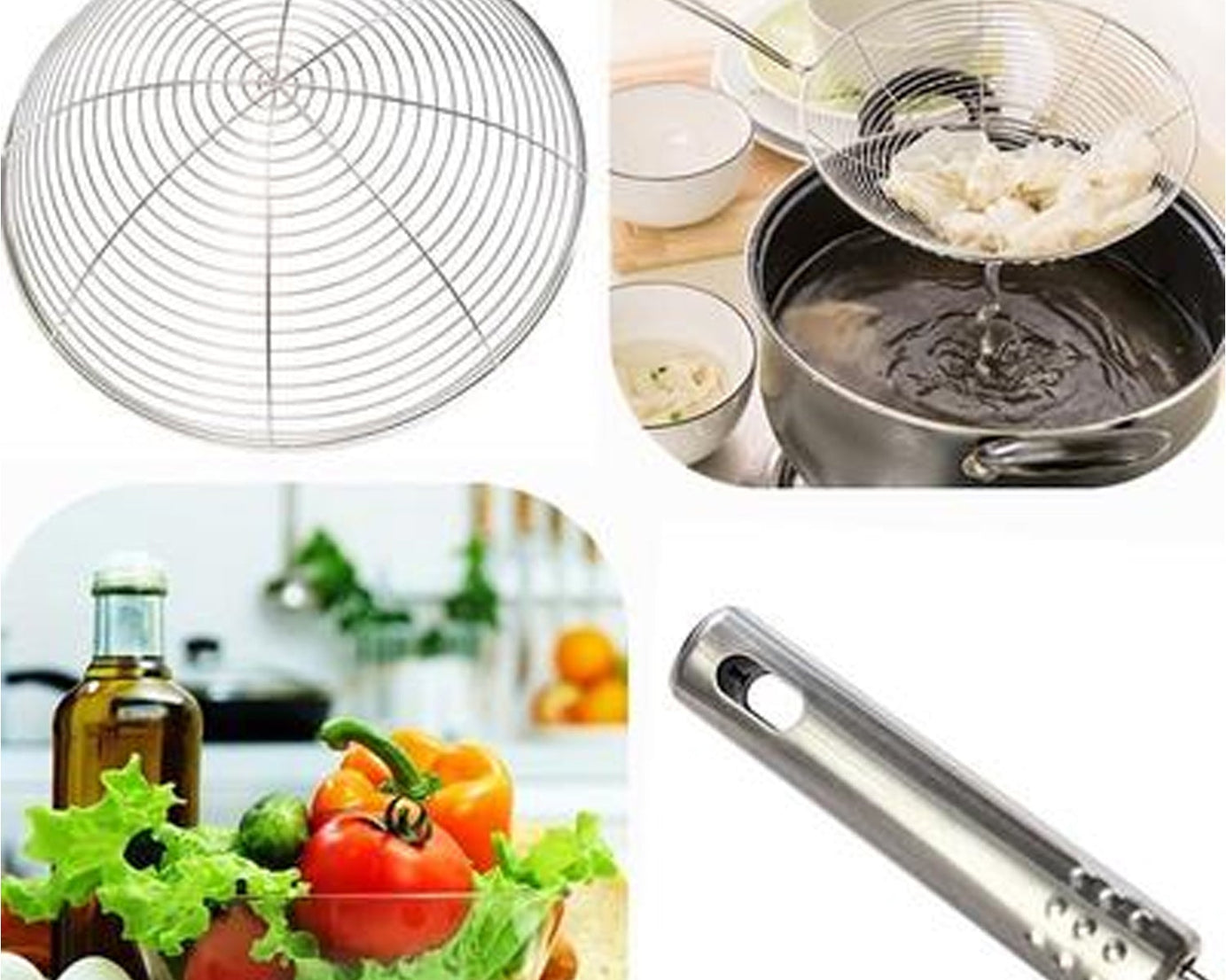 Durable oil strainer for efficient frying and draining