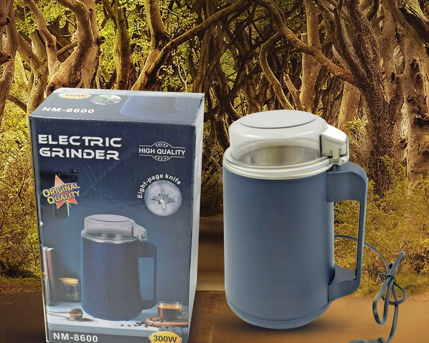 Electric Coffee Powder Grinding Machine, Stainless Steel Electric Spice Grinder Fine Powder, Multifunctional Powder Grinder for Kitchen, Coffee Grinder Machine for Home (300 Watt)