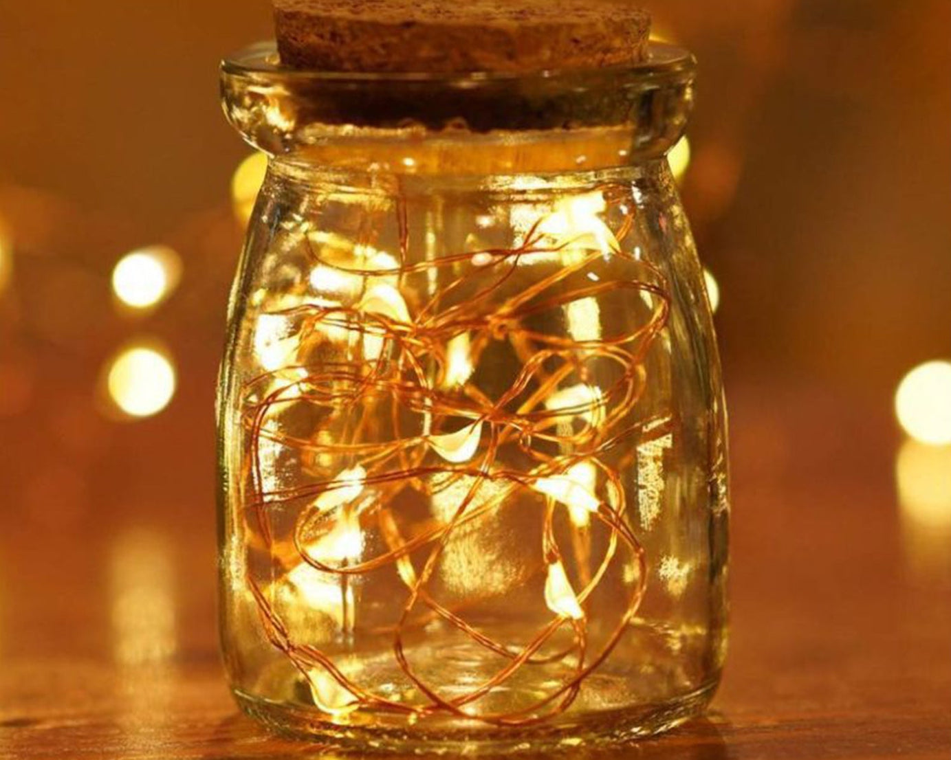20 LED Wine Bottle Cork Lights Copper Wire String Lights, Battery Powered /  Wine Bottle Fairy Lights Bottle