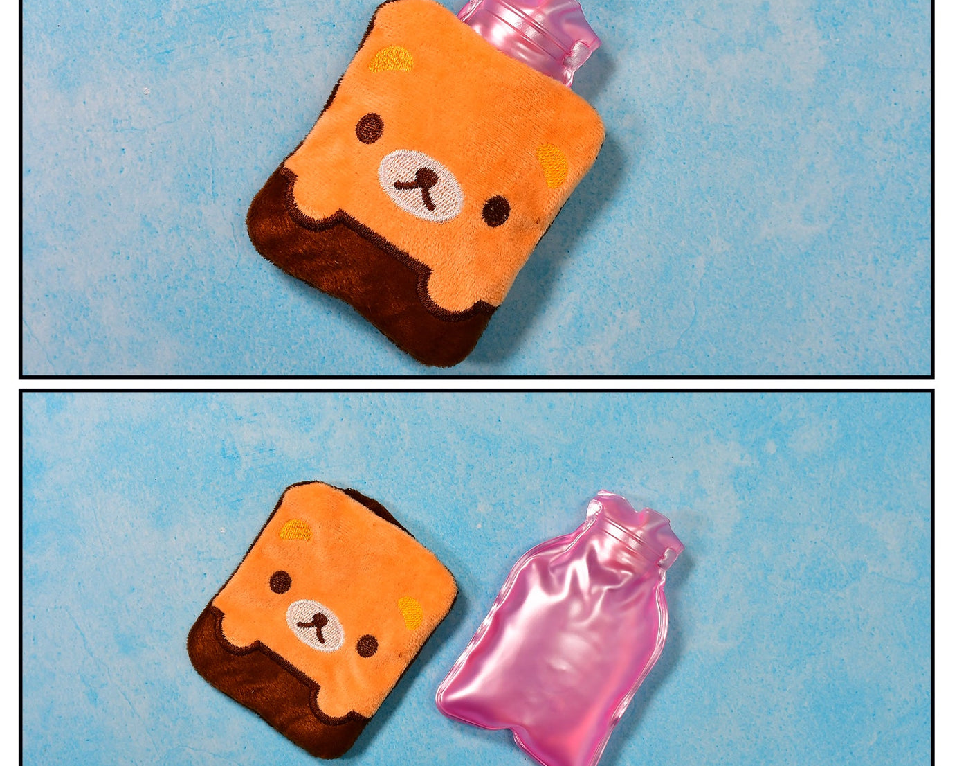 Panda print hot water bag, small and cozy