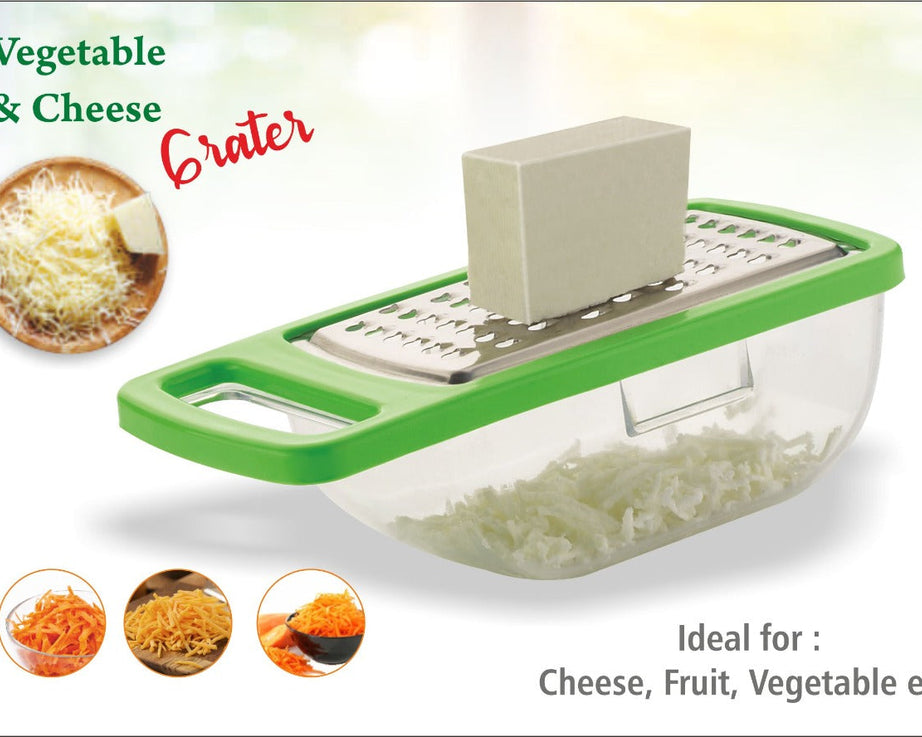 Cheese Grater / Slicer / Chopper With Stainless Steel Blades