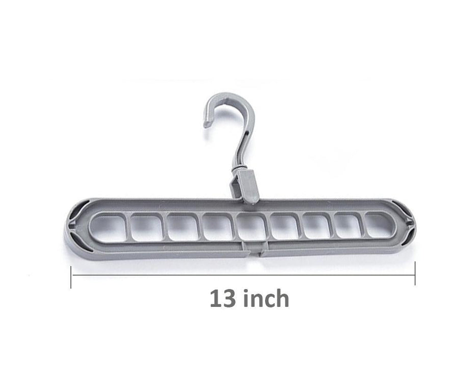 9 Hole Plastic Hanger Hanging hook Indoor Wardrobe Clothes Organization Storage Balcony Windowsill Suit Racks