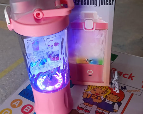 Eletric Crusher Juicer With Multicolor Light, 8 Blades (600 ML / Multicolor)
