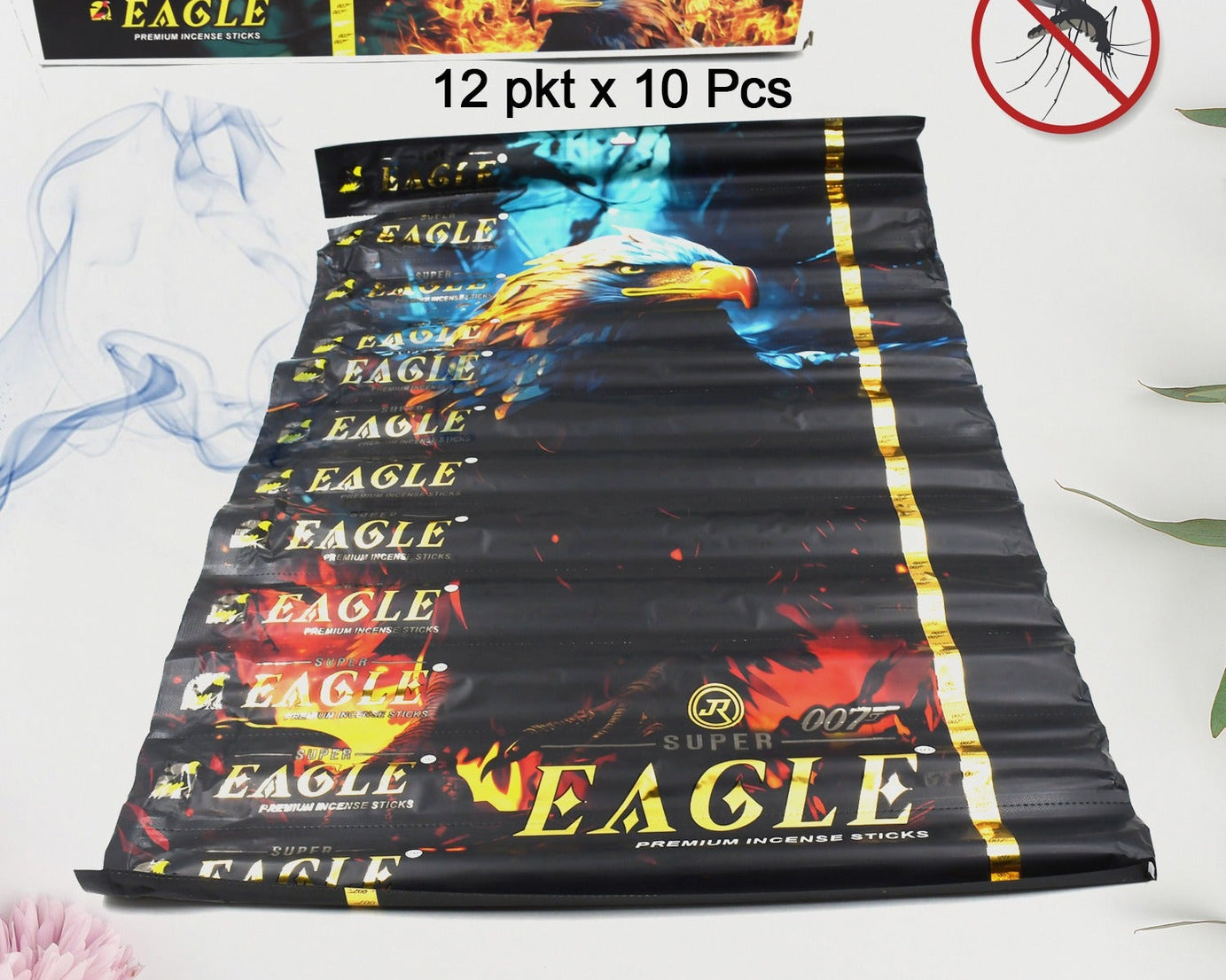 Mosquito Agarbatti Stick, Mosquito Agarbatti 1 Box (12 Packet / 120 Sticks) (Incense Stick)