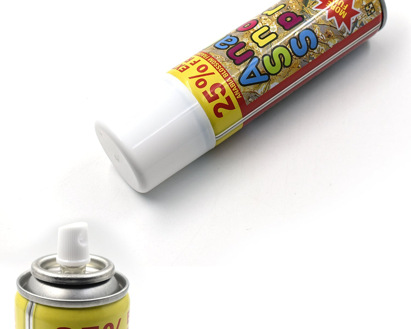 Party snow spray can for having fun with friends and colleagues.