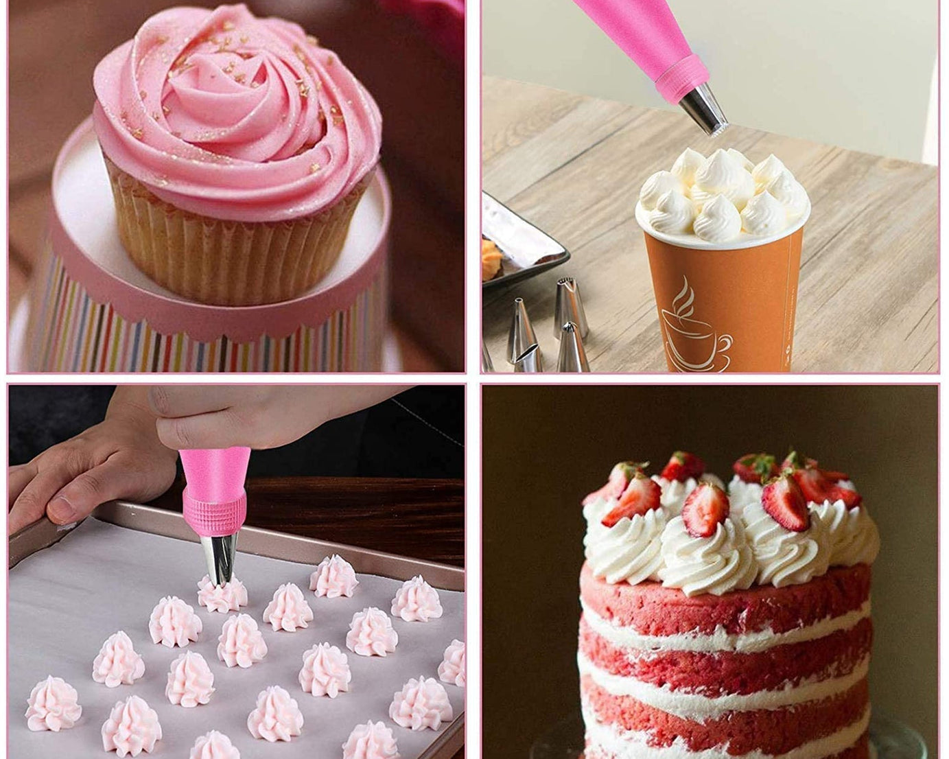 Nozzle set for pastries