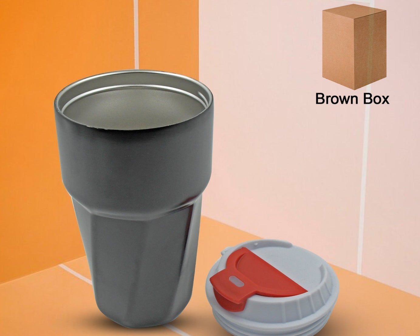 12516 Stainless Steel Vacuum Insulated Travel Mug, Car Coffee Mug with Lid Reusable Thermal Cup for Coffee Car Travel Beach Camping Hiking Hunting Fishing Drinks Coffee, Tea Mug, Outdoor, Home, Office (1 Pc)