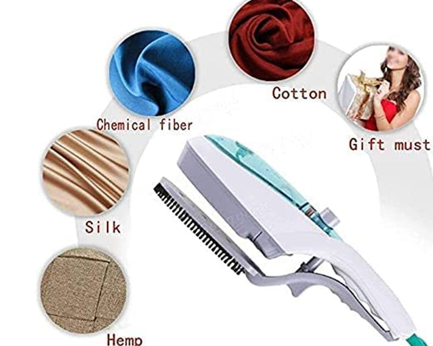 Portable ironing machine,1 Set Steam Iron Hand Held Crease Removal Portable Ironing Clothes ABS Brush Plush Toy Garment Steamer for Home Steam Iron, for Clothes, Travel Steamer