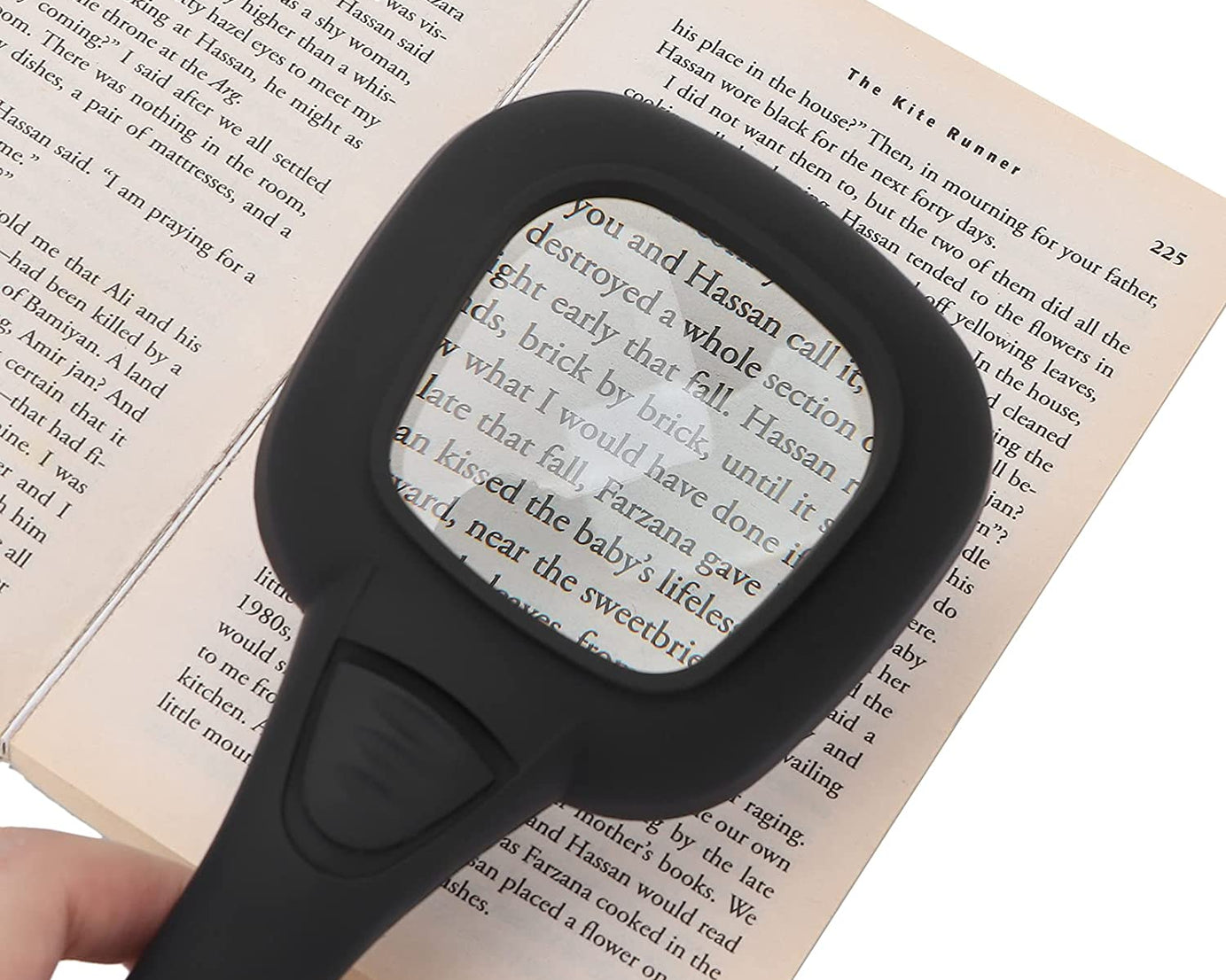 LED magnifying glass for coins and jewelry
