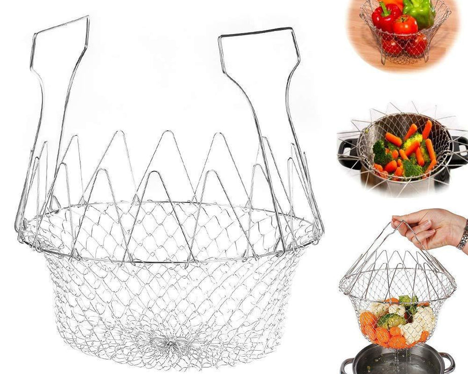 Foldable kitchen strainer