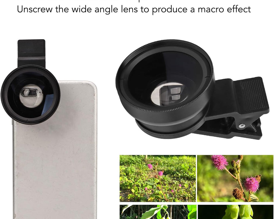 Camera Lens External Phone Lens Phone Camera Lens 0.45X Universal Ultra Wide Angle 12.5X Beauty Function External Lens Camera Accessories for Take Pictures, most Android Smartphone