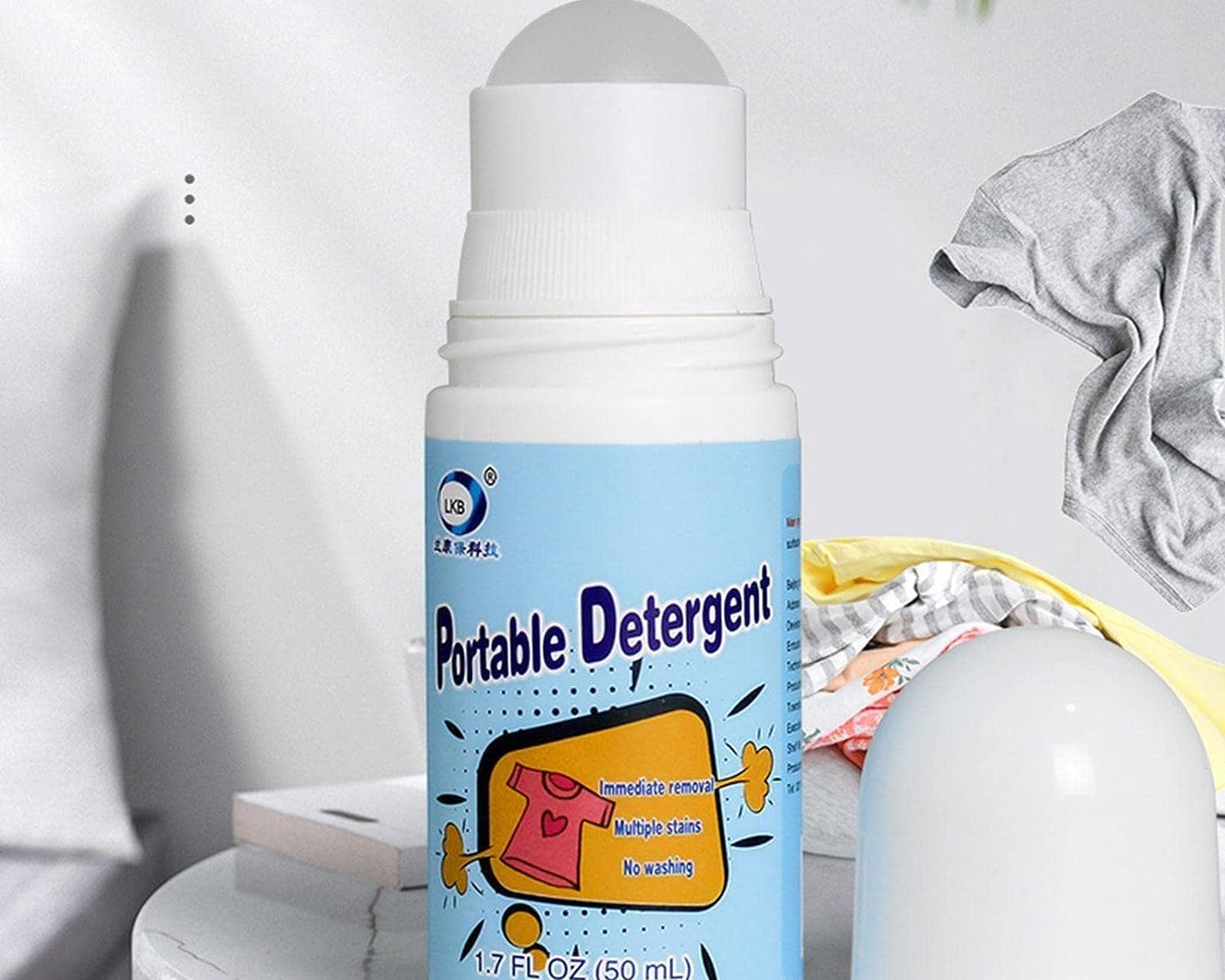 Clothes Stain Remover Bead Design Emergency Stain Rescue Roller-ball Cleaner for Natural Fabric Removes Oil Almost All Types of Fabrics