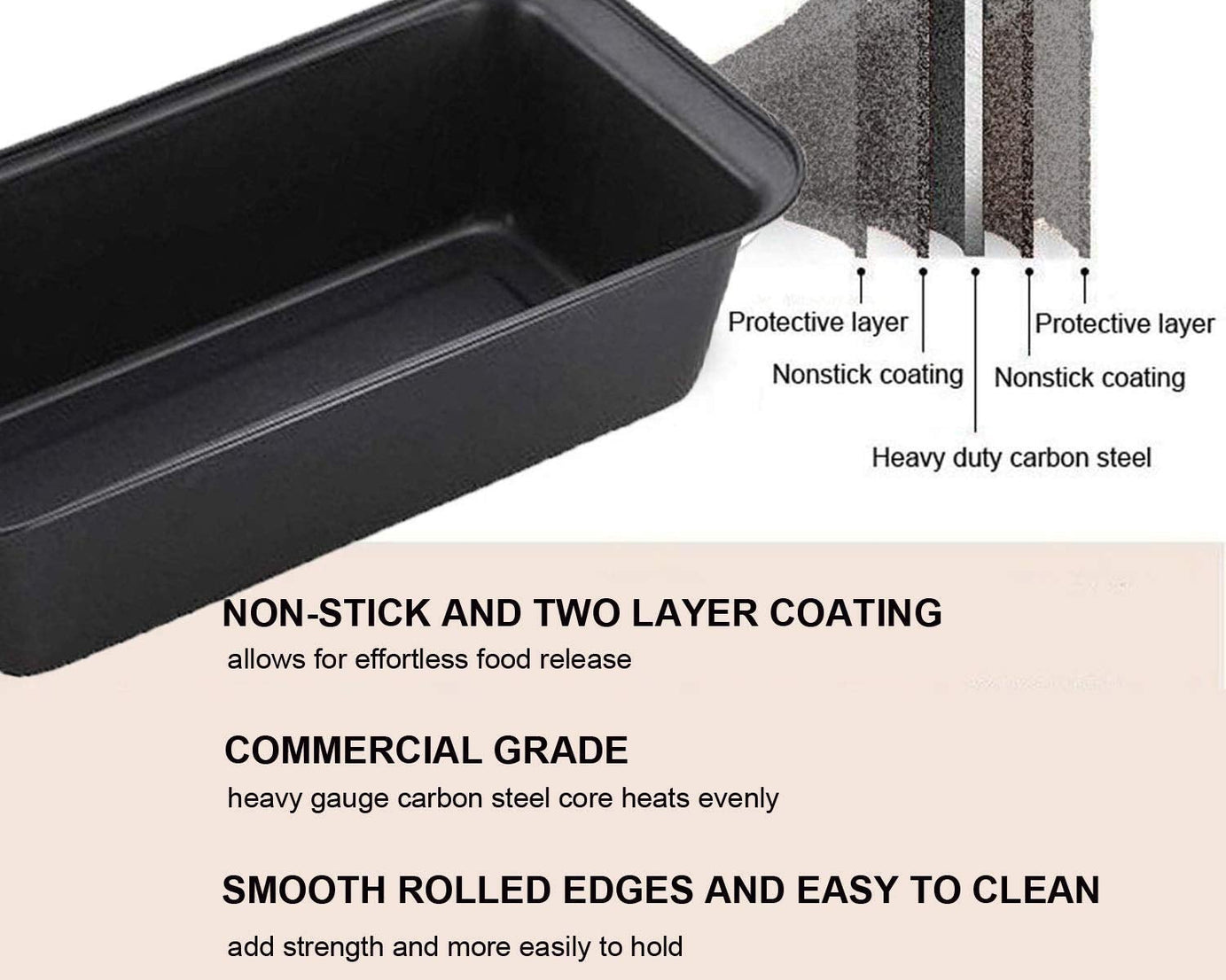 Versatile non-stick baking tray for home cooking.