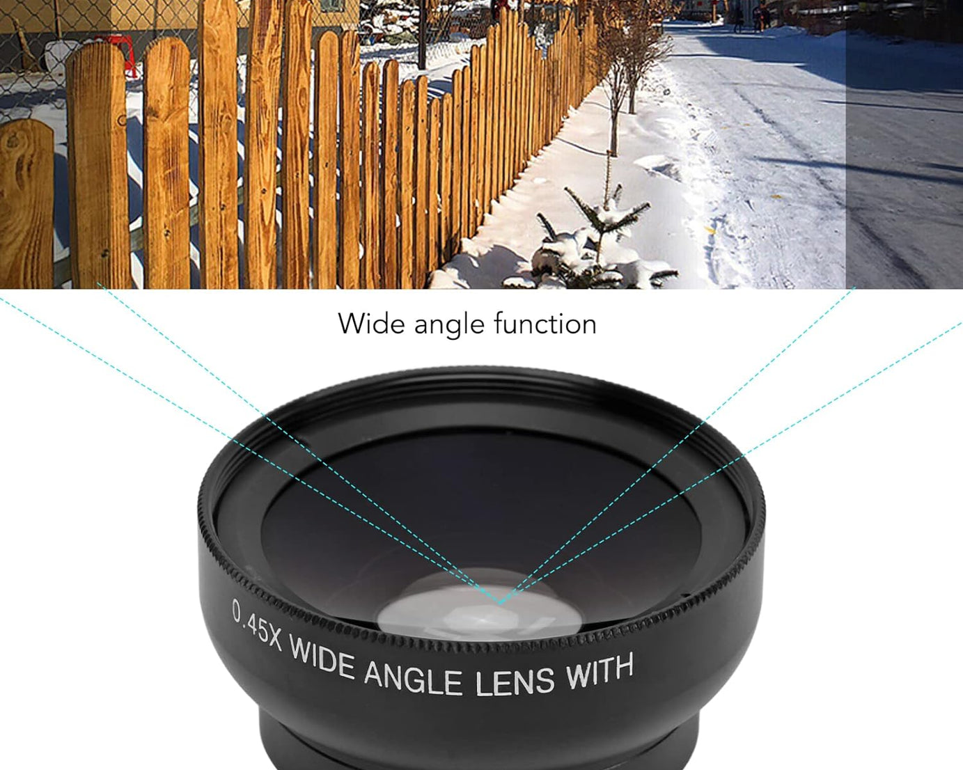 Camera Lens External Phone Lens Phone Camera Lens 0.45X Universal Ultra Wide Angle 12.5X Beauty Function External Lens Camera Accessories for Take Pictures, most Android Smartphone