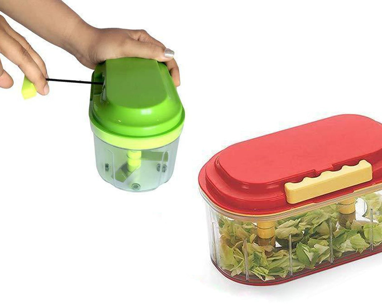 Handy vegetable chopper, 1000ml capacity.