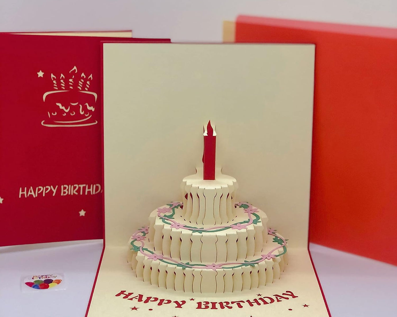 3D Paper Wish Card High Quality Paper Card All Design Card Good Wishing Card  (Birthday , Valentine , love , Christmas Card) (1Pc )