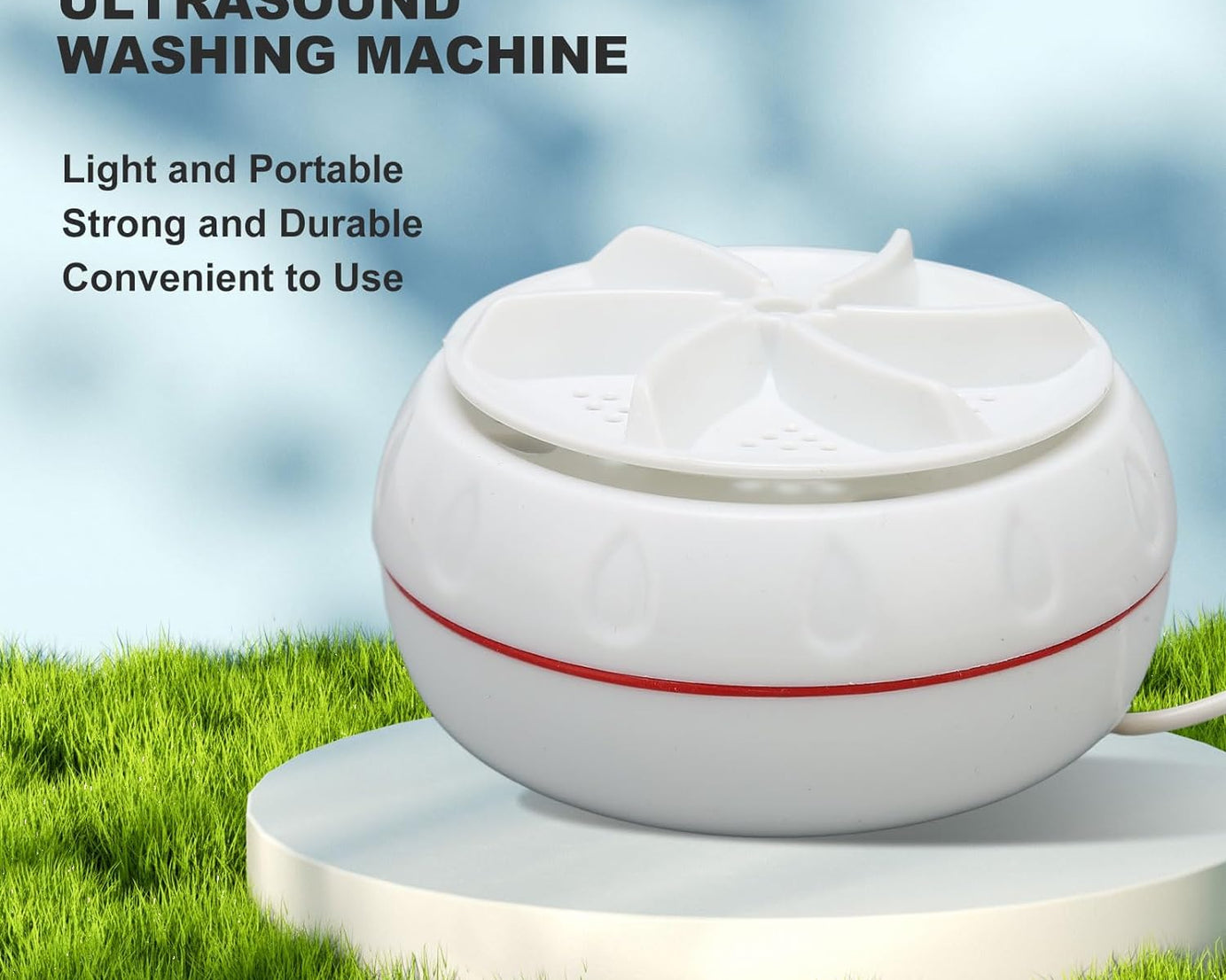 Mini Washing Machine Turbine Washing Machine Door Hinge  Lightweight Turbo Washer with USB Cable For Home, Camping ,College ,Rooms Use