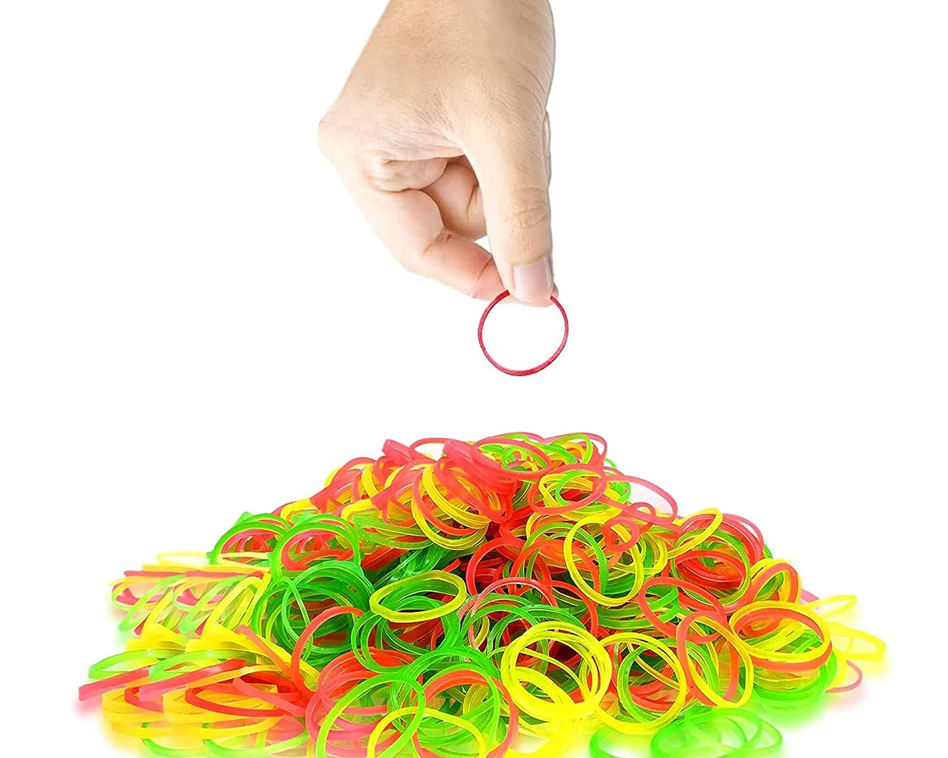 Strong & Reusable Rubber Bands: Multicolor for Office, Home & School
