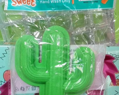 Cactus Shape Mold Durable Cactus Shape Ice Cream Mould Silicone Popsicle Mold Ice Pop DIY Kitchen Tool Ice Molds