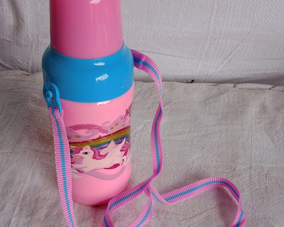 500ml Insulated Sports Water Bottle with Dori & Straw: Leakproof, BPA-Free, Kids