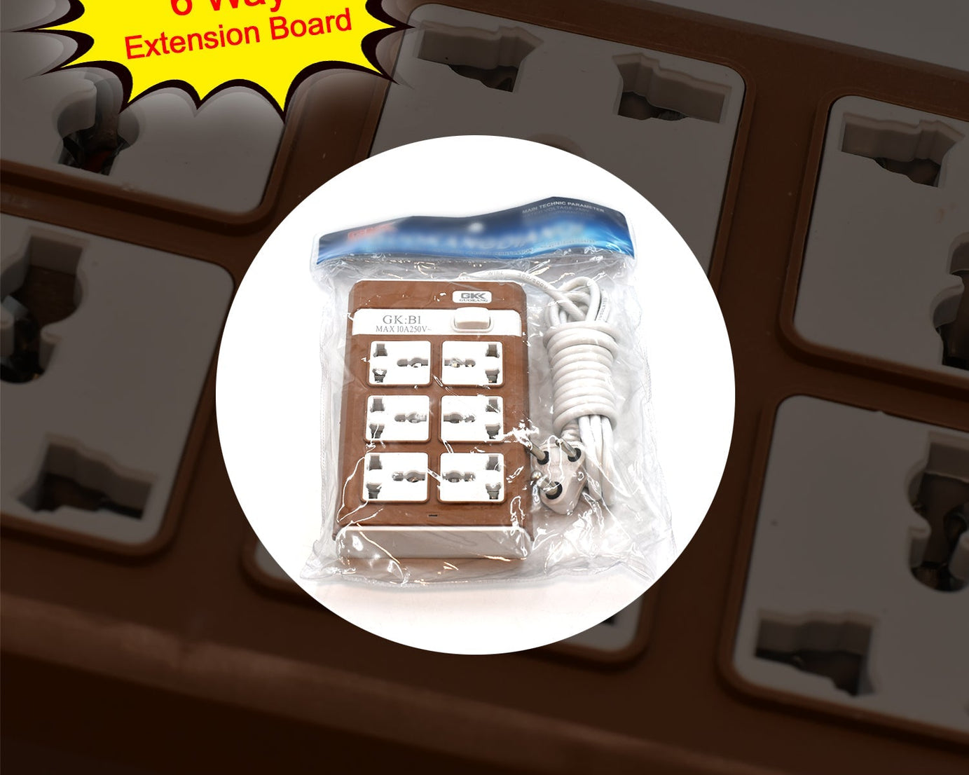 Extension board with multiple outlets