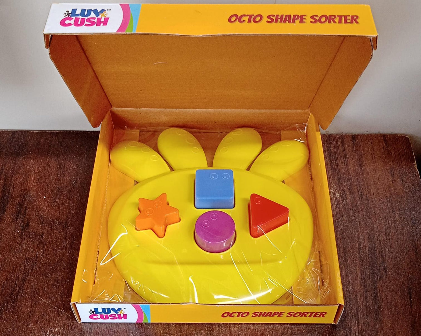 octo Shape sorter Toy Game That Make Your Kid's brain Sharp, Increase Grasping And Sorting Power Education Learning For Girls & boy, Gift Product (1 Pc) 