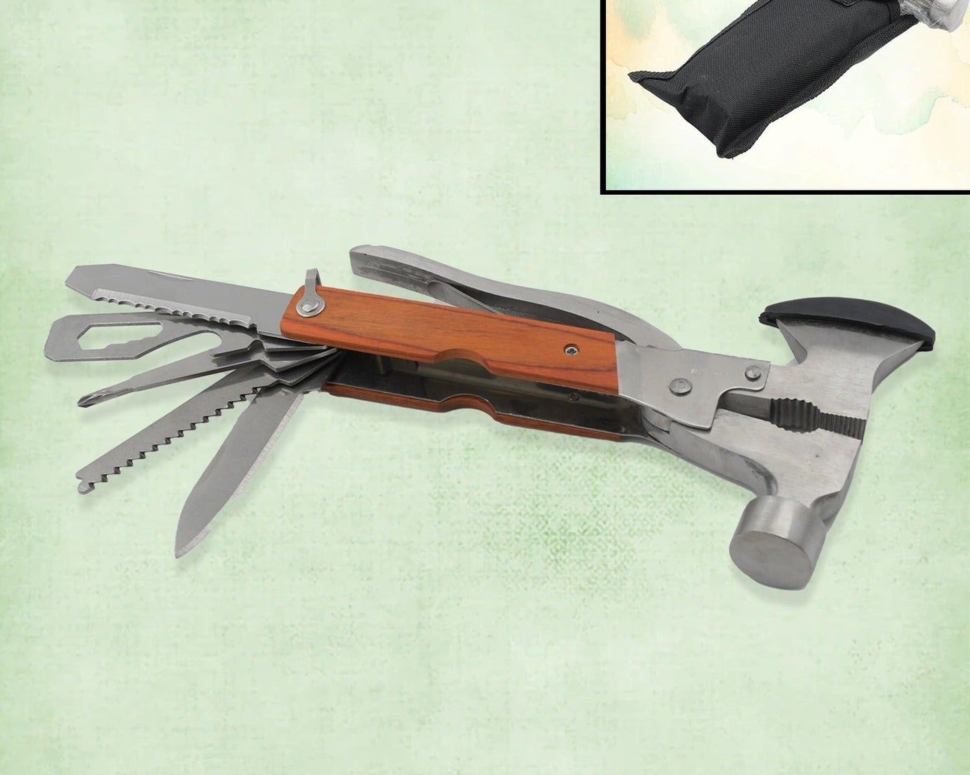 Fathers Day Gifts, Dad Birthday Gifts for Dad from Daughter Son, All in One Tools Hammer Multitool, Opener Screwdriver, Cool Gadget Christmas Gifts Stocking Stuffer for Men, Outdoor Camping