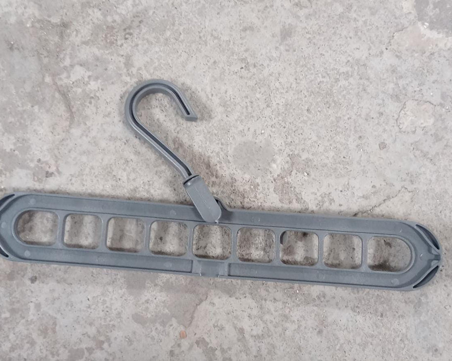 9 Hole Plastic Hanger Hanging hook Indoor Wardrobe Clothes Organization Storage Balcony Windowsill Suit Racks