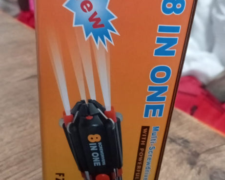 Screwdriver kit with LED torch and bit set