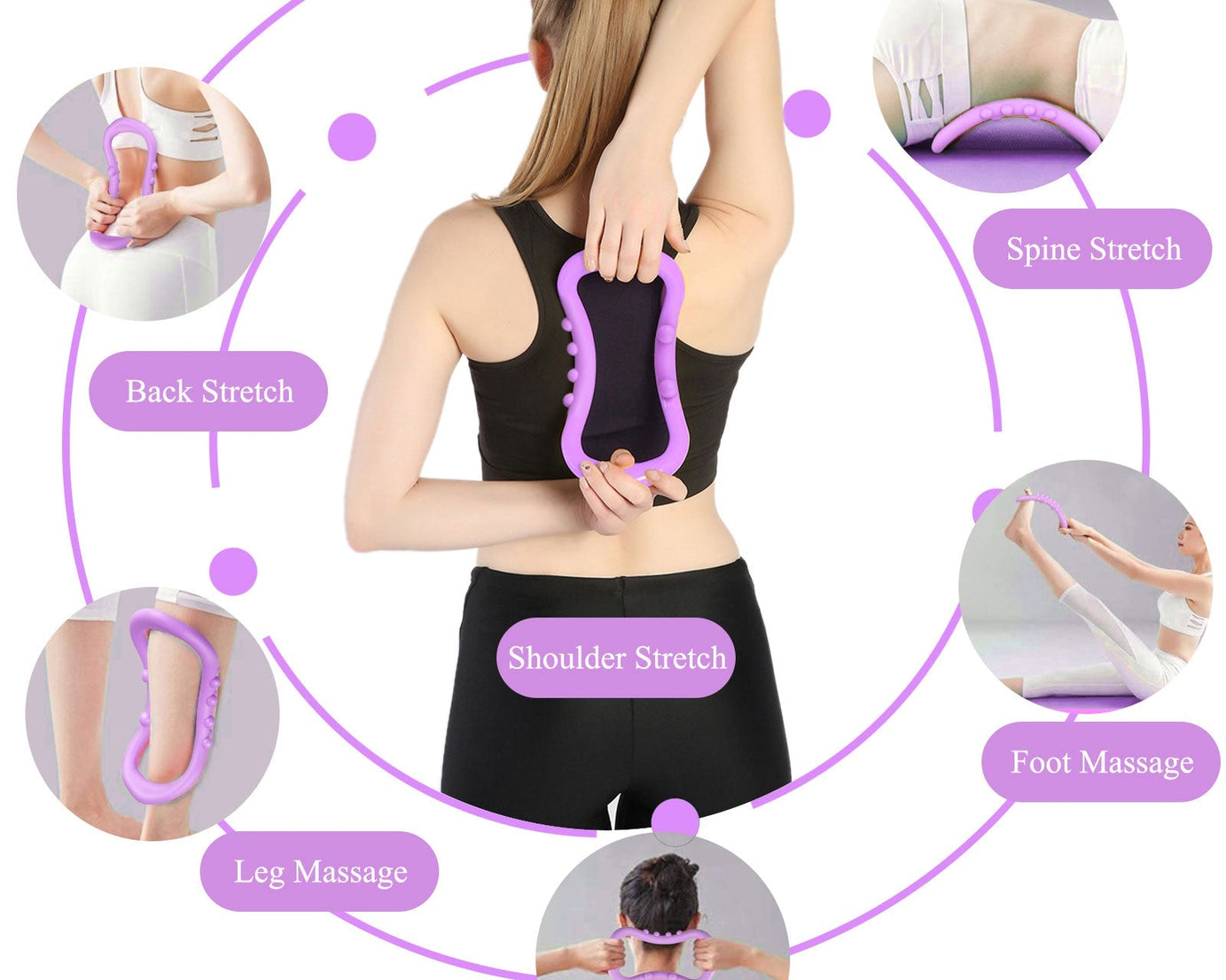 Magic circle fitness tool, Pilates ring for yoga.