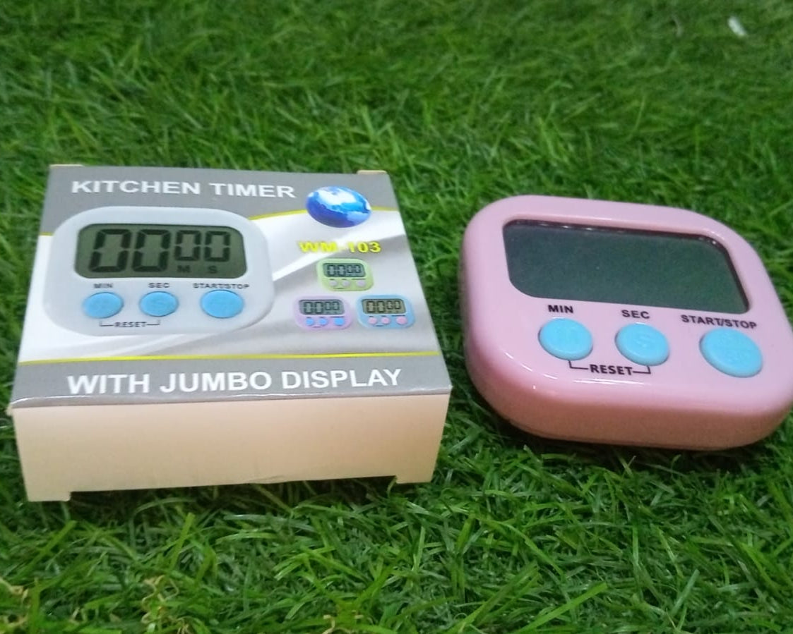Digital Kitchen Timer Clear Big Digits 0-99 Min for Cooking Office Clock