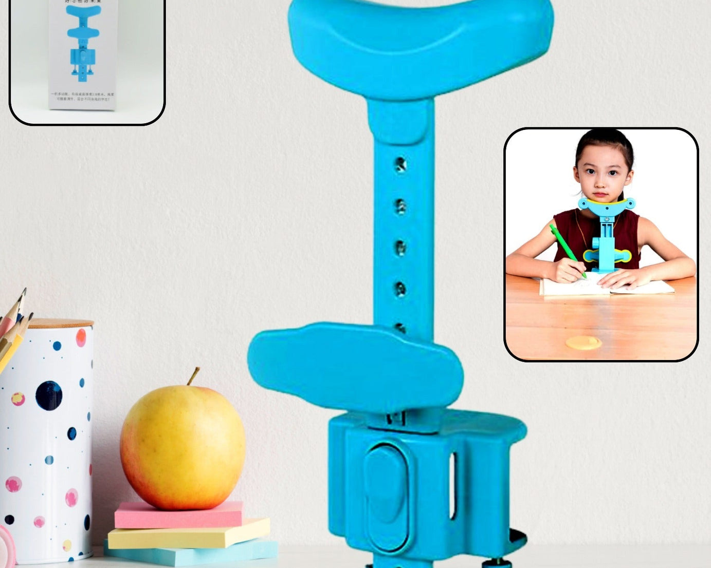 Student Sitting Posture Corrector Child Protector, Kids Sitting Posture Corrector for Reading Writing Adjustable Sitting Support Brace Eye Protection, School Gifts