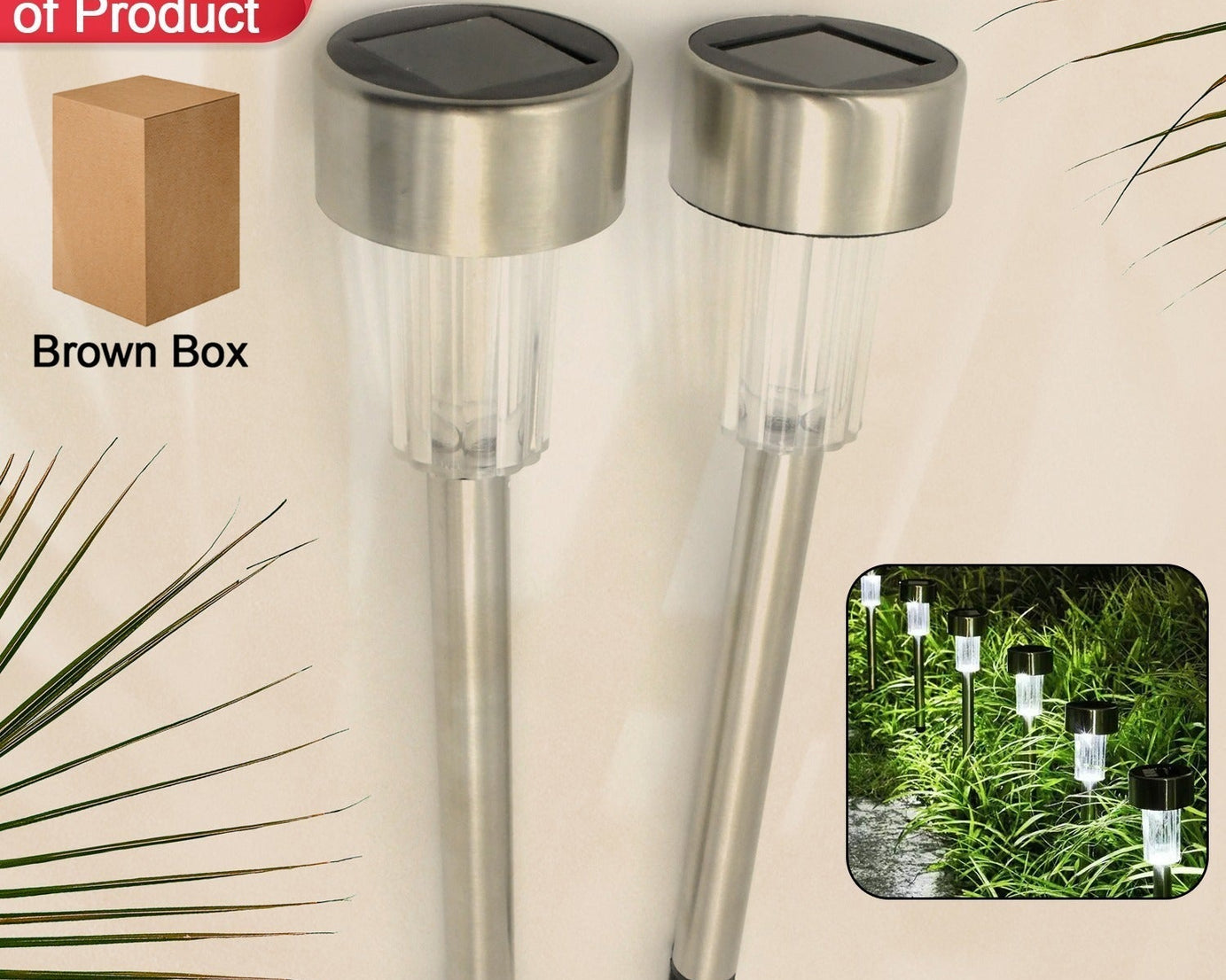 Solar Panel Led Spike Spot Light Landscape Garden Yard Path Lawn Outdors Solar Lamps, Waterproof Outdoor Decorative Landscape Lights for Garden, Patio, Yard, Walkway (2 Pc Set)