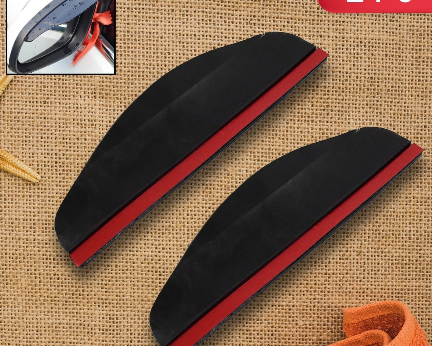 2 Pcs  Car Mirror Rain Protector Cover