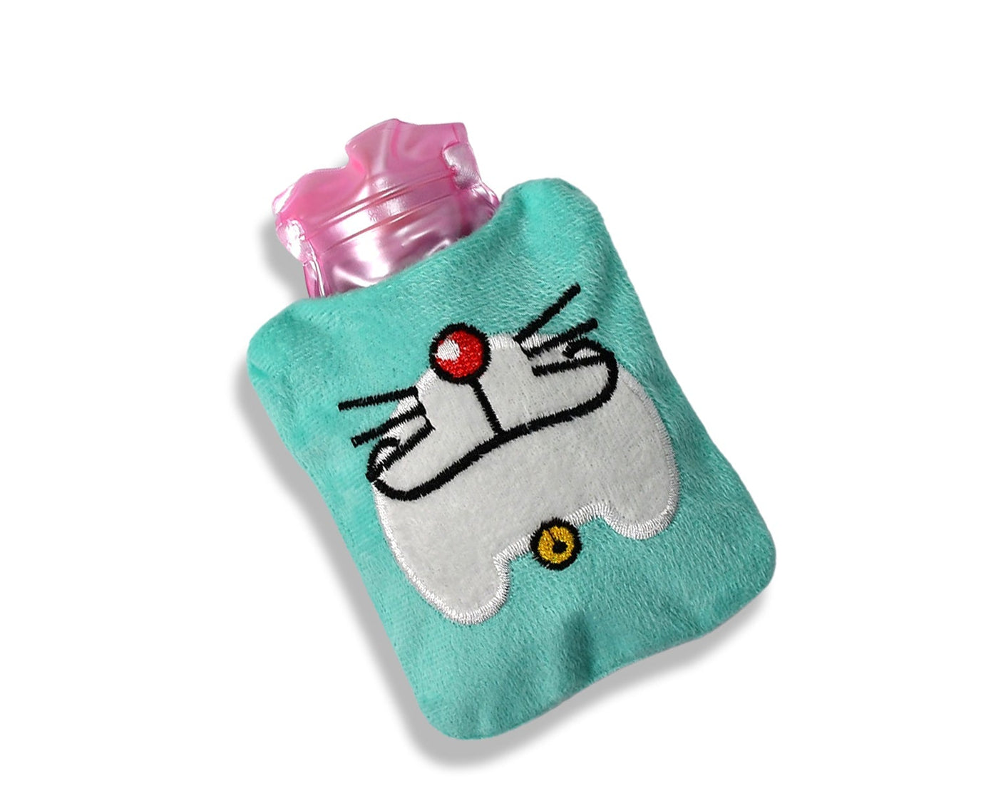 6529 Doremon Cartoon small Hot Water Bag with Cover for Pain Relief, Neck, Shoulder Pain and Hand, Feet Warmer, Menstrual Cramps.