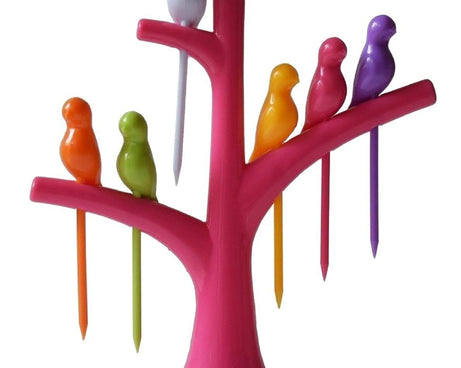 Fun fruit fork, bird design for kids