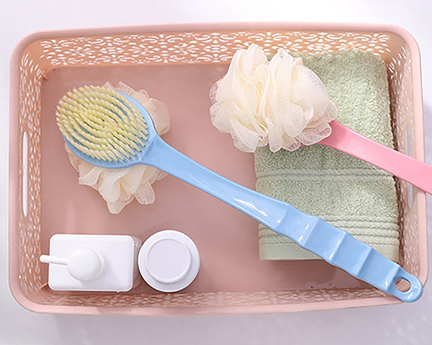 2in1 Bath Brush With Long Handle