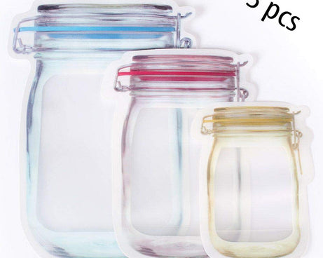 Zip pouch with transparent design