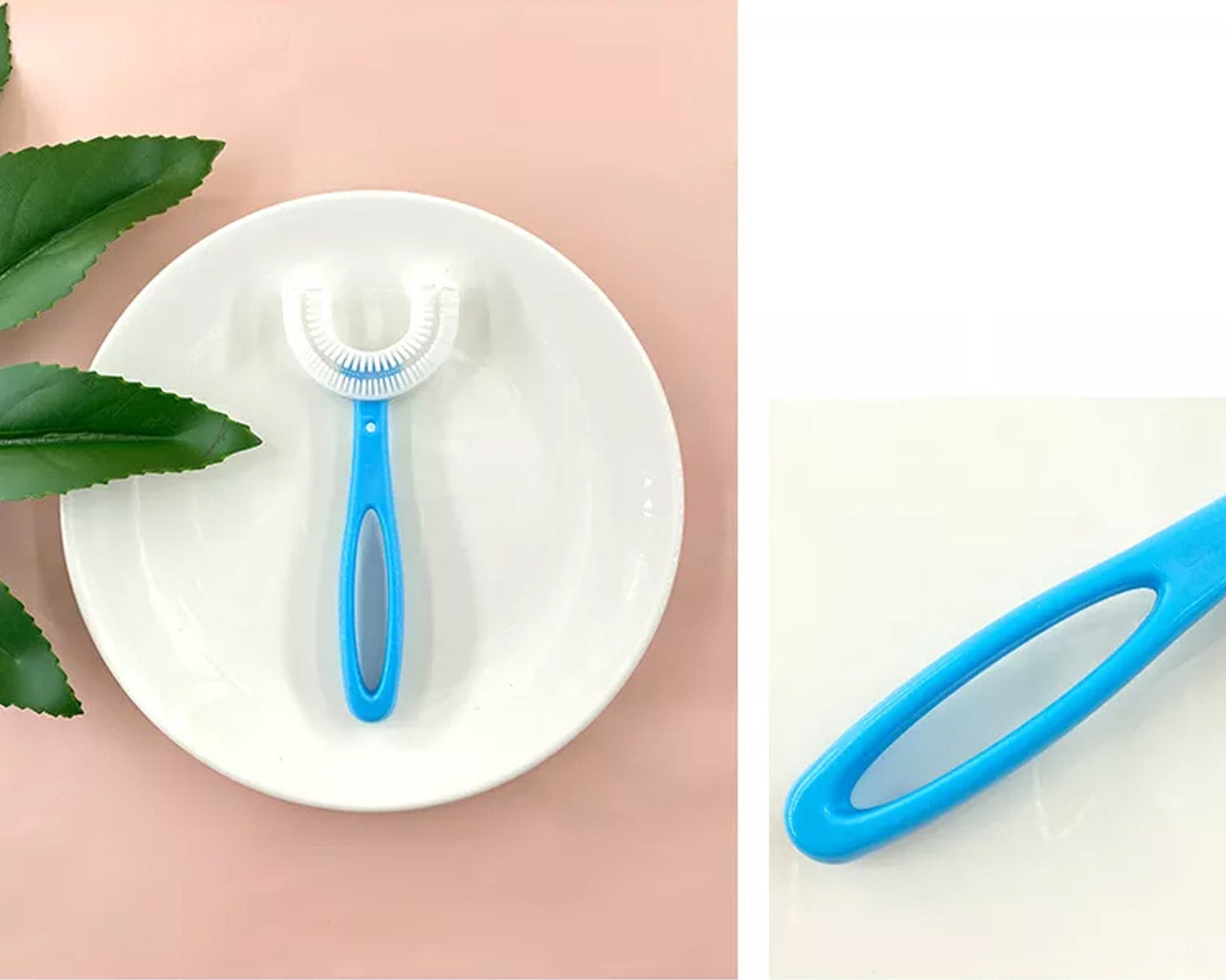 U-shaped toothbrush for kids